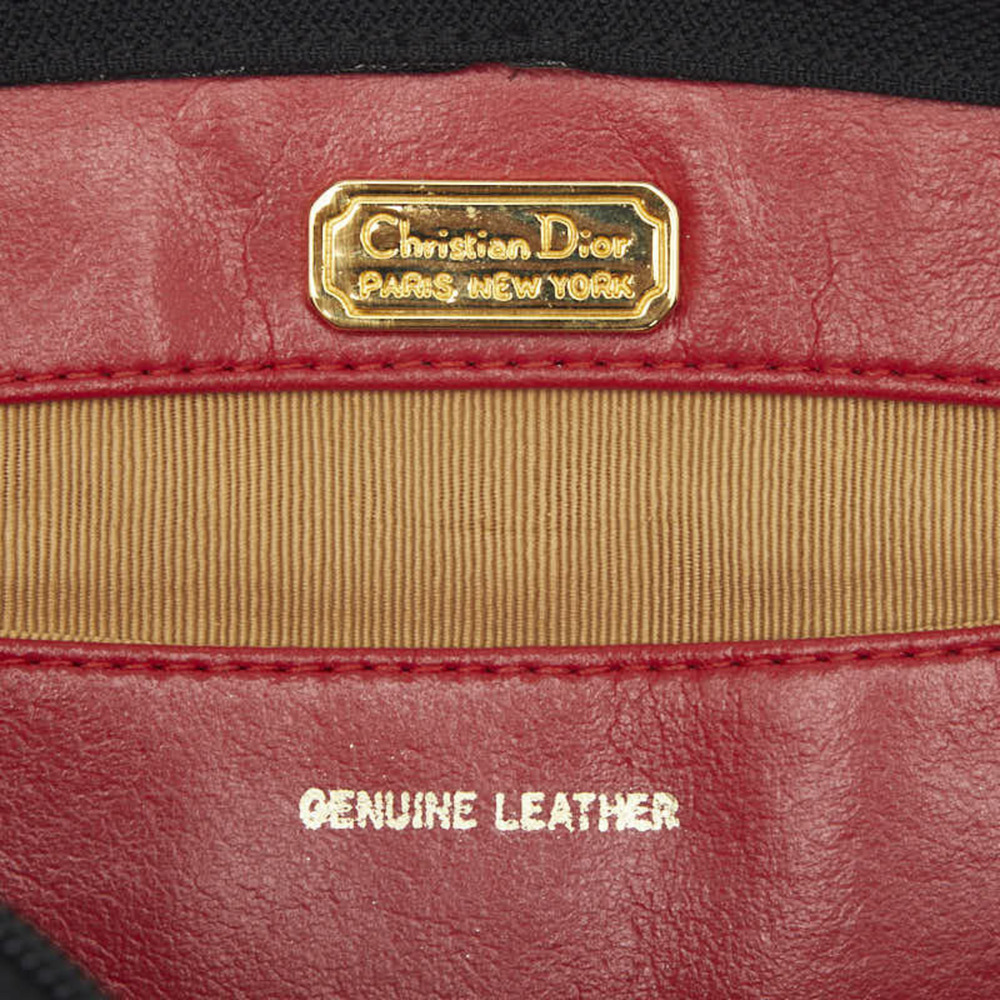 CHRISTIAN DIOR Black Leather Shoulder Bag - Picture 8 of 8
